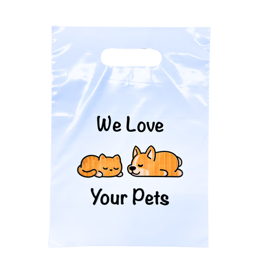 We Love Your Pets Veterinary Giveaway Bag, 9X12, 100 Bags