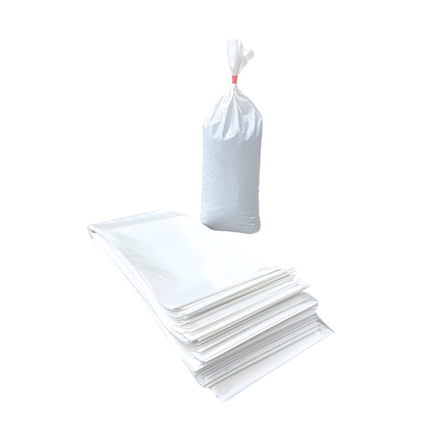 1 Lb Ground Meat Bag, Plain White, 100 Bags - ABagCo