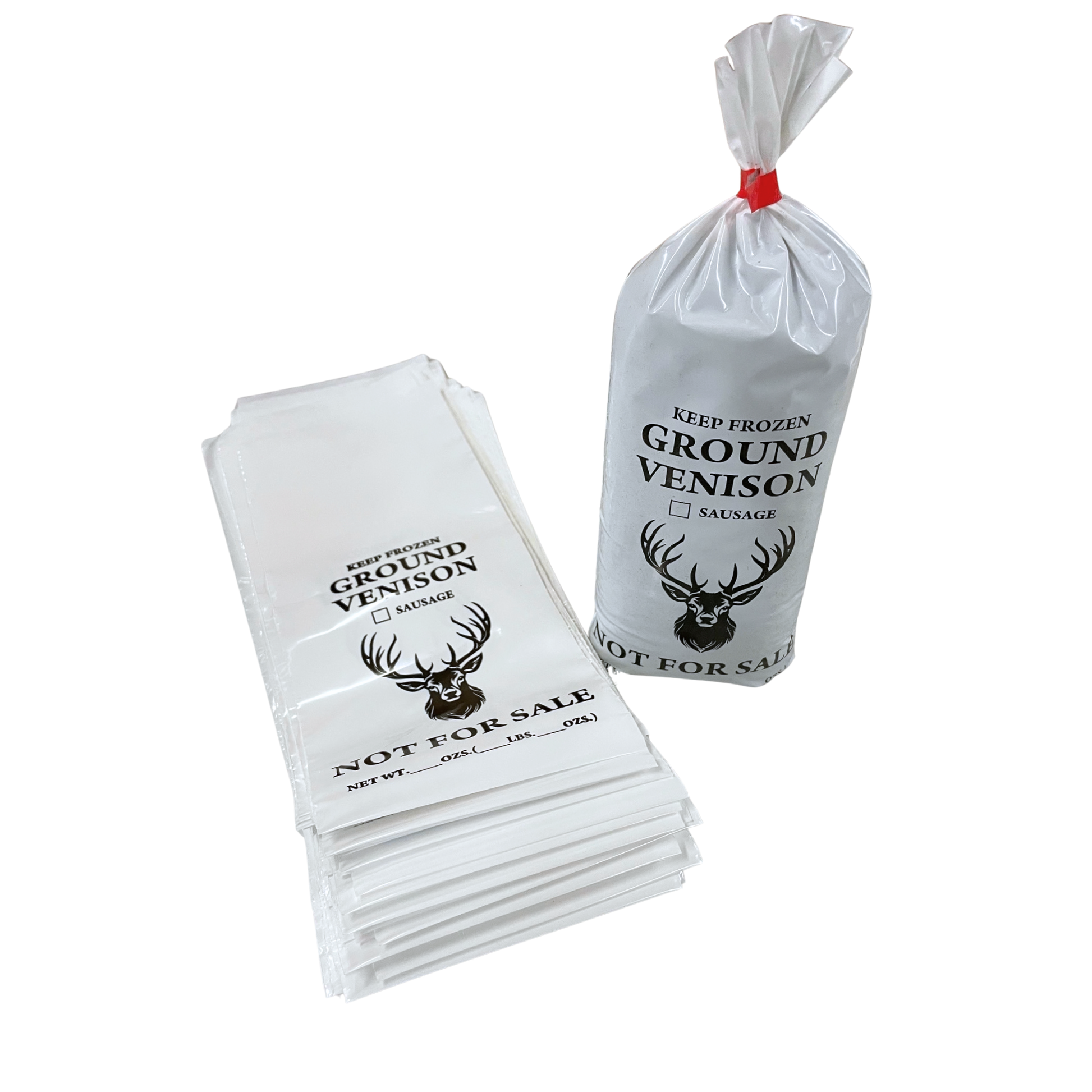1 lb Ground Meat Bag Ground Venison NFS, 100 Bags - ABagCo