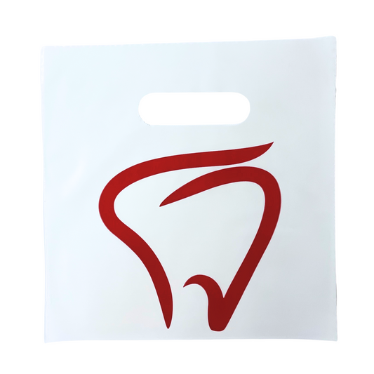 9X9 Dental Supply Bags, - Apple Tooth  100 Bags